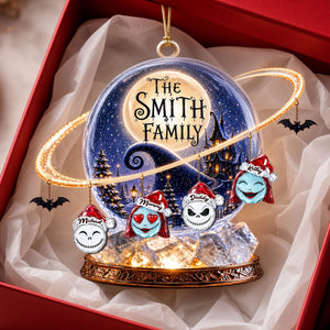 Spooky Family Acrylic Ornament - Personalized Christmas Gifts 04ohti250826