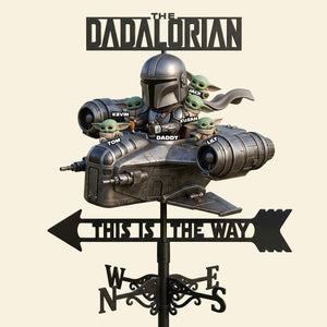 Space Hero Dad Metal Weather Vane - Personalized Gifts For Dads 05NATI120526