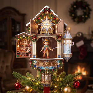 Little Wooden Boy Acrylic Christmas Tree Topper - Personalized Gifts 02HATI020926