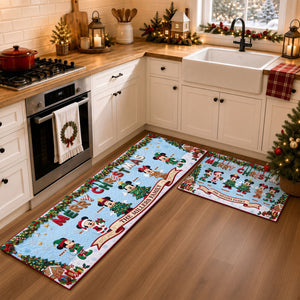 Christmas Family Runner Rug - Personalized Gifts For Christmas Runner Rug 02PATI040926
