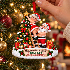 Annoying Each Other Christmas Ornament - Personalized Gifts For Couples 01OHTI161026