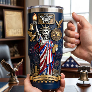 Whimsical Liberator 40oz Tumbler With Handle - Personalized Gifts For Patriots 05qhti020626