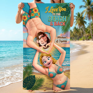 Summer Beach Towel - Personalized Gifts For Couple 01toti240726