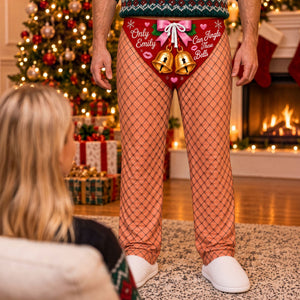Naughty Jingle Bells Pajama Pants - Personalized Christmas Gift For Him 05NATI121026