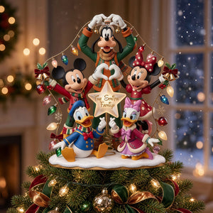 Lovely Christmas Friends Tree Topper - Personalized Christmas Gifts 01pati300926