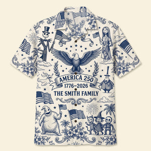 Fun Liberty Celebration Hawaiian Shirt Personalized Gifts For Family 06PATI040626