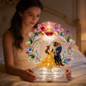 Fairytale Couple Light Box - Personalized Gifts For Couple Acrylic Light Box 04TYTI280526