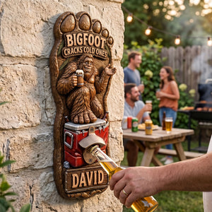 Bigfoot Wall Hanging Bottle Opener - Personalized Gifts 02hati210726