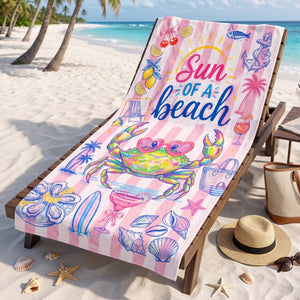 Preppy Sassy Girly Beach Towel, Personalized Gifts For Slay Girls 05qhti200726