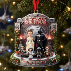 Space Adventure Crew Acrylic Ornament - Personalized Gifts for Family 02tyti070926