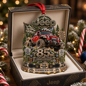 85th Anniversary Mountain Trail Car Ornament - Personalized Gift For Off-road Lovers 05OHTI210926