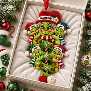 Grandma’s Christmas Crew Acrylic Ornament - Personalized Gifts for Grandma 04nati070926