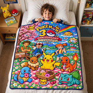 30th Anniversary Picnic Blanket - Personalized Gifts For Game Lovers 04PATI141026