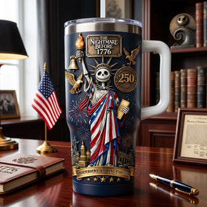 Whimsical Liberator 40oz Tumbler With Handle - Personalized Gifts For Patriots 05qhti020626
