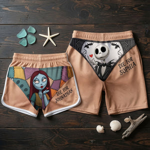 Die For You Beach Shorts Set - Personalized Gifts For Couples 04pati060726