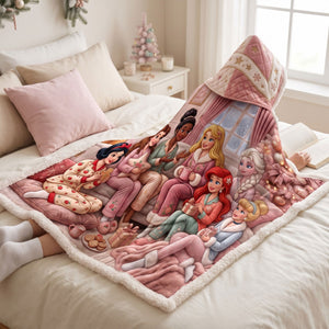 Enchanted Princess Hood Blanket - Personalized Christmas Gifts 03PGTI261026