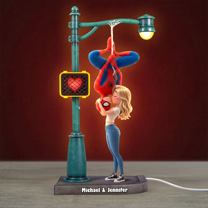 Kissing Hero Couple Light Box - Personalized Gifts For Couple Acrylic Light Box 02HUTI030826