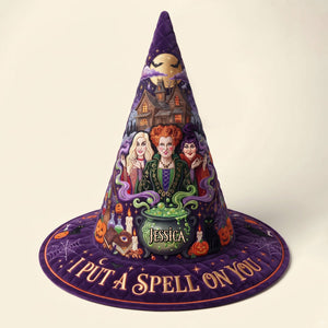 Sisterhood Of Spells Quilted Witch Hat - Personalized Halloween Gifts 02TYTI120826