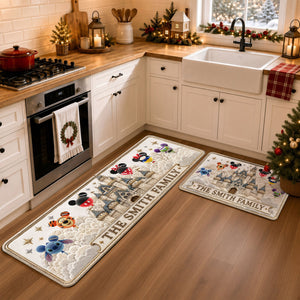 Personalized Christmas Character Bubble Runner Rug - Gifts For Family 01OHTI020926