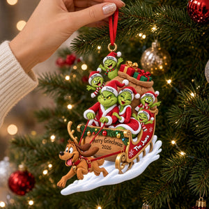 Christmas Take Over Ride Acrylic Ornament - Personalized Christmas Gifts For Family 03qhti101026