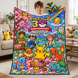 30th Anniversary Picnic Blanket - Personalized Gifts For Game Lovers 04PATI141026