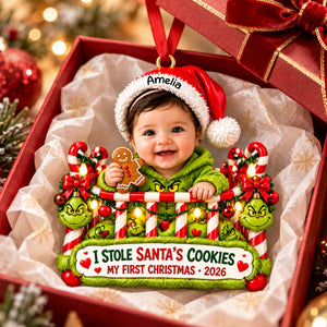 Sweet Baby First Christmas Ornament - Custom Photo Christmas Gifts 03toti191026-Homacus