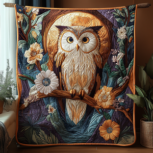 Moonlit Feathers Quilted Blanket NCU0DV3308