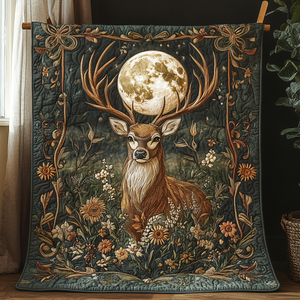 Mystic Deer Quilted Blanket NCU0DV3158