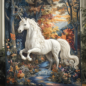 Mystic Moon Unicorn Quilted Blanket NCU0DV3915