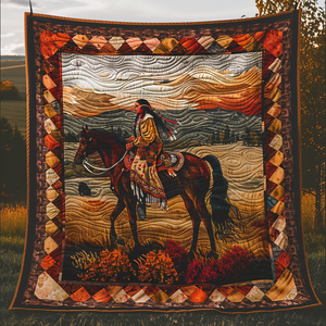 Native American Horse Quilted Blanket NCU0PD185