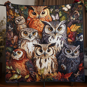 Nature Hoot Quilted Blanket NCU0VH3799
