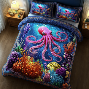 Aquatic Quilted Bedding Set NCU0VT114