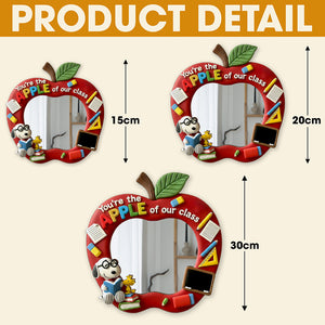 Cute Apple Teacher Mirror - Personalized Gifts For Teacher 03pgti220725