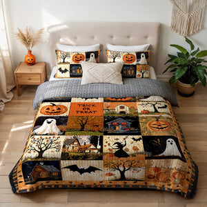 Halloween Trick Or Treat Quilt Bedding Set Special Line 15pjxx270825-Homacus