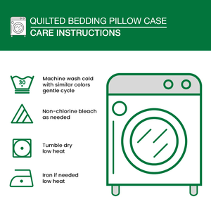 Vintage Bloom Quilted Bedding Pillow Case NCU0PT5212