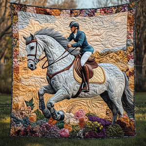 Riding Into the Horizon Quilted Blanket NCU0DV4367