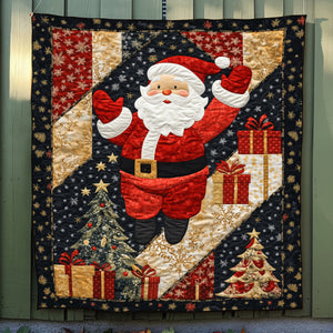 Santa Merry Magic Quilted Blanket NCU0TL1702