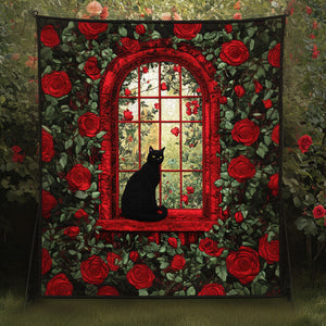 Scarlet Window Quilted Blanket NCU0NT3784