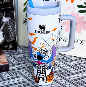 Halloween Tropical Alien Luminous Tumbler - Trendy Gifts For Movie Fans 90laxx180725-Homacus