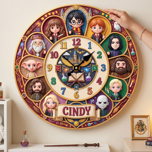 Fantasy Adventure Acrylic Hanging Wall Clock - Personalized Gifts 01huti080726