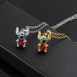 Cute Cartoon Necklace 02acxx020425 Love Heart Pendant