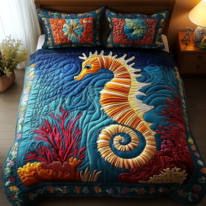 Aquatic Quilted Bedding Set NCU0VT114