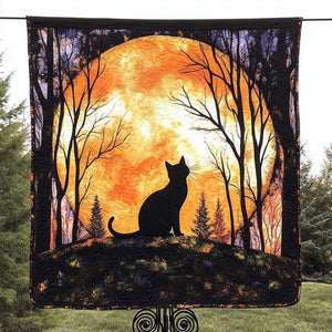 Sunset Cat Quilted Blanket NCU0NT3786
