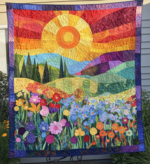 Tranquil Landscape Tapestry Quilted Blanket NCU0PT530