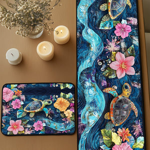 Tropical Drift Quilted Table Runner and Quilted Place Mat Set NCU0PT4613