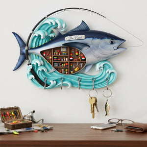 Fishing Gear Corner Key Hanger - Personalized Gift For Fishing Lovers 03KILU101225