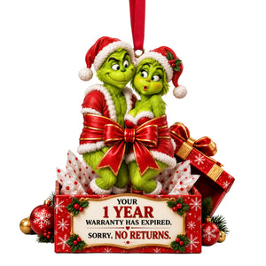 Couple Wrapped In A Bow Ornament - Personalized Christmas Gift For Couples 07NALU160926