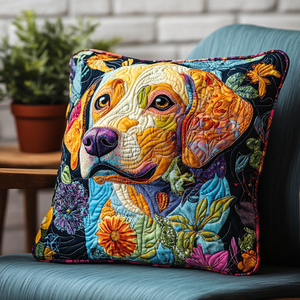 Warm And Fuzzy Labrador Quilted Pillow Case NCU0PD714