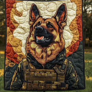 Warrior Dog Quilted Blanket NCU0NT5254