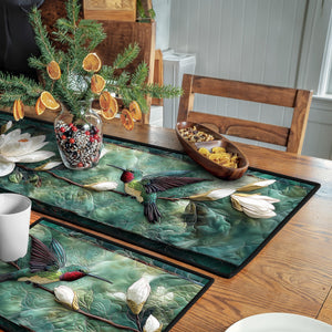 Whispering Petals Quilted Table Runner and Quilted Place Mat Set NCU0PT4624